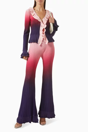 Gradient Ruffle Pants