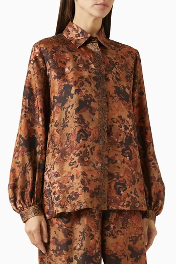 Printed Shirt in Silk