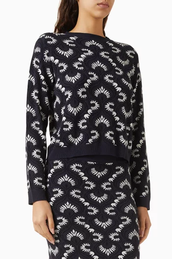 Faraone Jacquard Knit Sweater