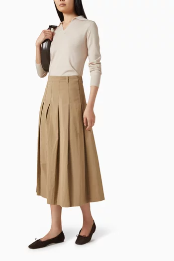 Dorme Skirt in Cotton-gabardine