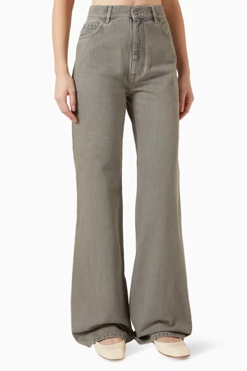 بنطال جينز واسع دينم