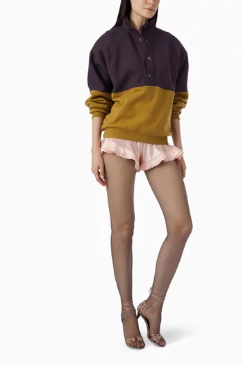 Half-snap Sweatshirt in Cotton Fleece