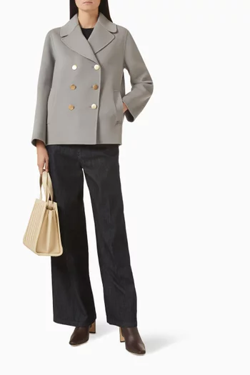 Double-breasted Jacket in Virgin Wool