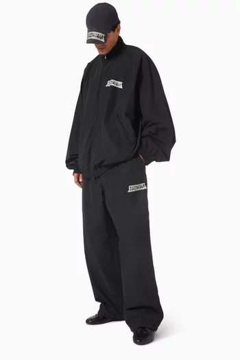 Masking Tape Tracksuit Pants in Techno Cotton Poplin