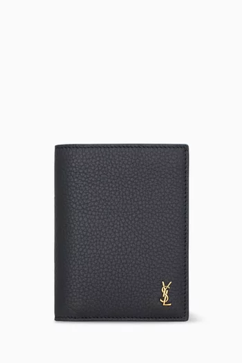 Tiny Cassandre Credit Card Wallet in Leather