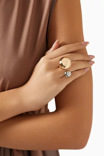 Pasticcino Ring in Gold-plated Metal