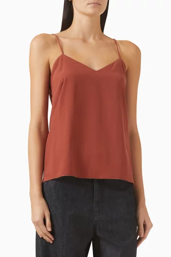 Cami Top in Silk Canvas