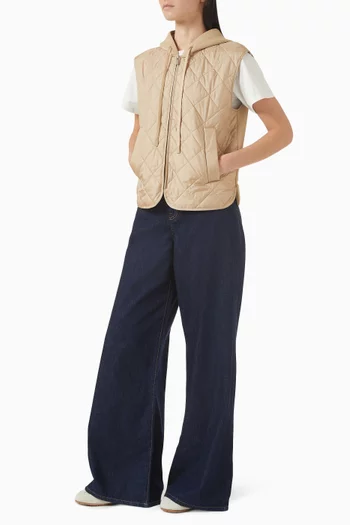 Padded Jacket in Canvas