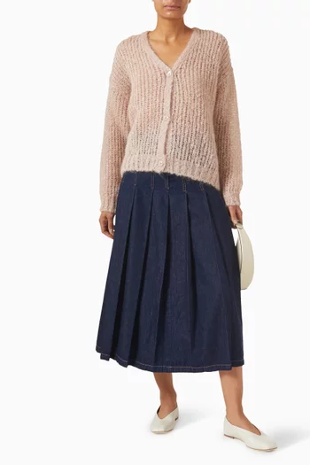 Danza Knit Cardigan in Mohair Blend