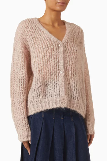 Danza Knit Cardigan in Mohair Blend