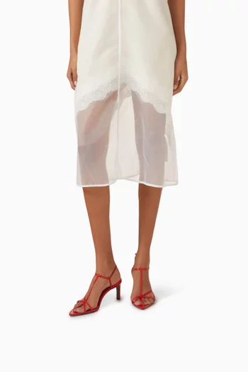 60 Pointed-toe Sandals in Leather