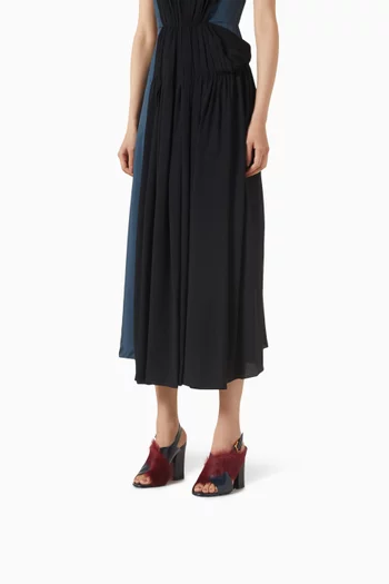 Criss-cross Sandals in Kidskin & Calfskin Leather