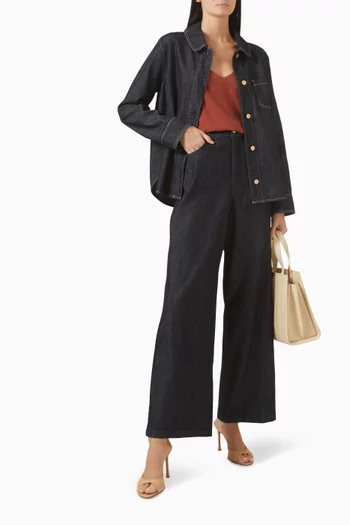 Button-up Shirt in Denim