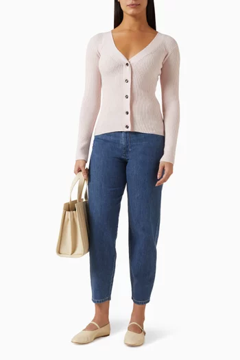 كارديغان بقصة ضيقة صوف وكشمير