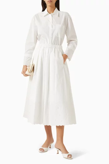 Pio Embroidered Maxi Skirt