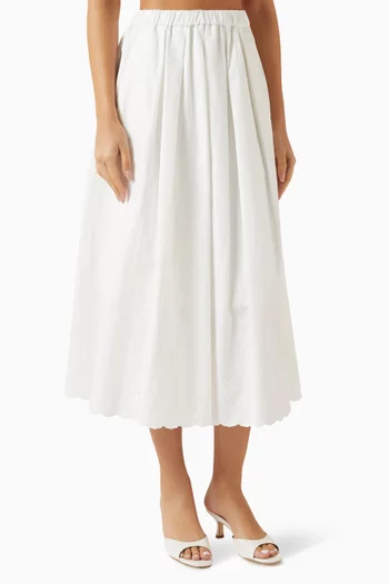 Pio Embroidered Maxi Skirt