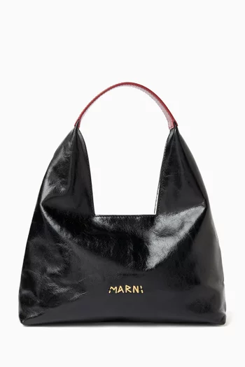 Mini Trapeze Bag in Leather