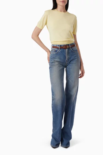 90s Crop Jeans in Denim