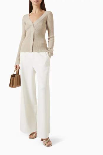 كارديغان بقصة ضيقة صوف وكشمير