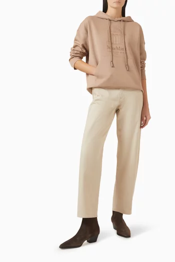 Drawstring Hoodie in Cotton Jersey