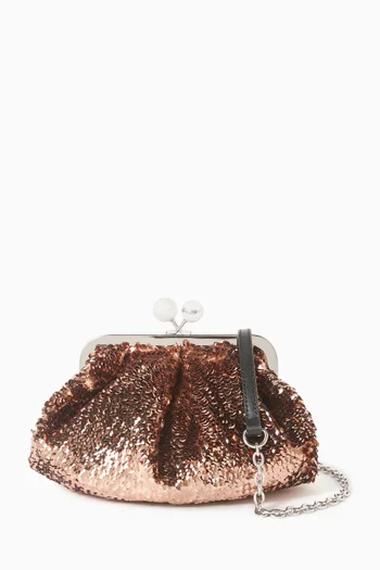 Small Pasticcino Sequin-embellished Bag in Satin