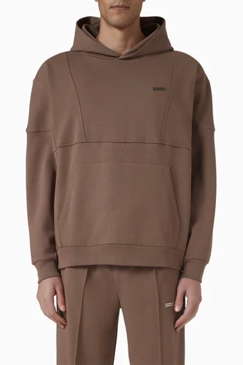 Boxy Fit Hoodie in Cloud Fleece