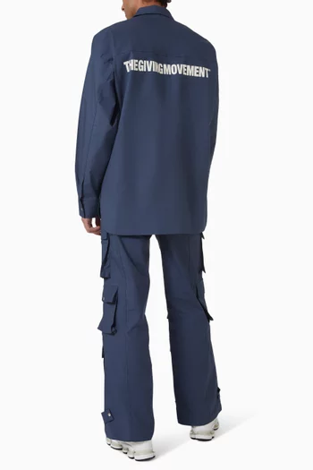 Oversized Shacket in Textured Weave