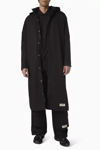 جاكيت طويل قماش منسوج بارز