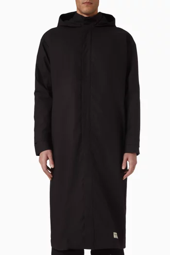 جاكيت طويل قماش منسوج بارز