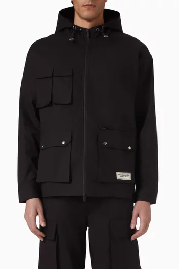 جاكيت فضفاض قماش منسوج بارز