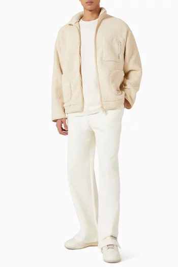 Zip Jacket in Teddy Fleece