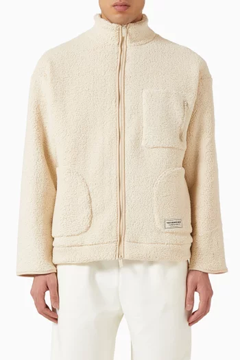 Zip Jacket in Teddy Fleece