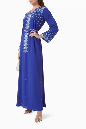 Embellished Belted Kaftan