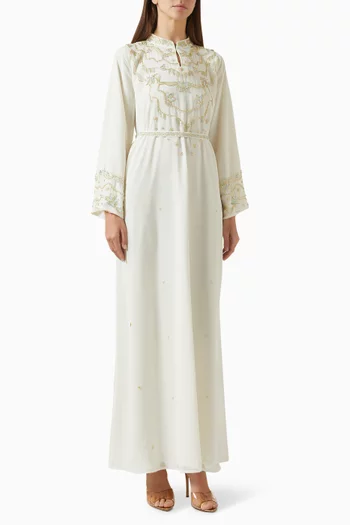 Embellished Belted Kaftan
