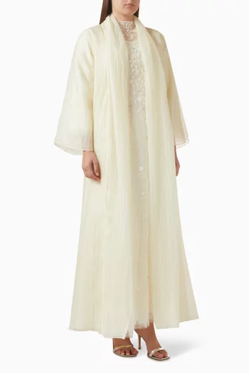 Embellished Lace Abaya