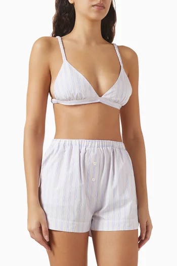 Triangle Bralette Top in Cotton