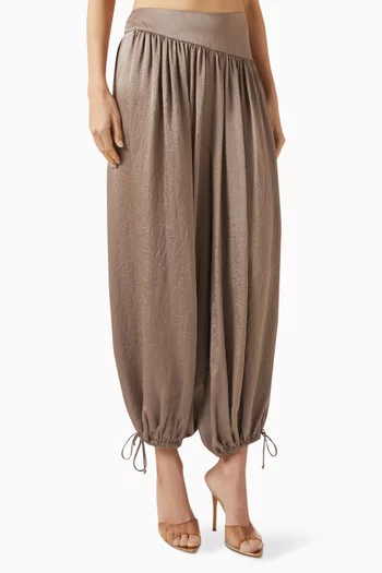 Gathered Drawstring Pants