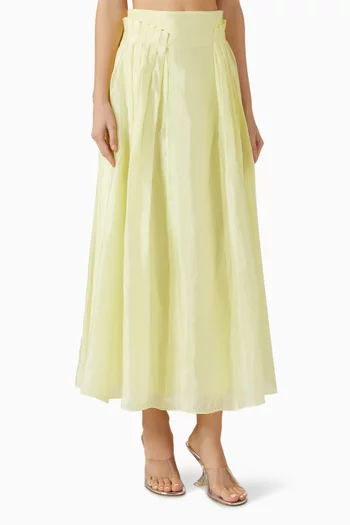 Pleated-panel Skirt