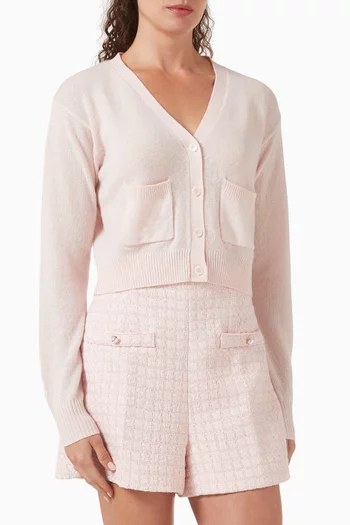 كارديغان قصير مزيج كشمير