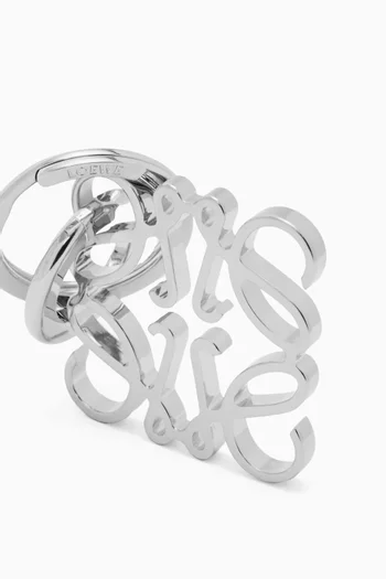 Anagram Keyring in Brass