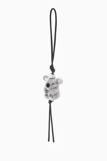 Koala Charm in Felt & Leather