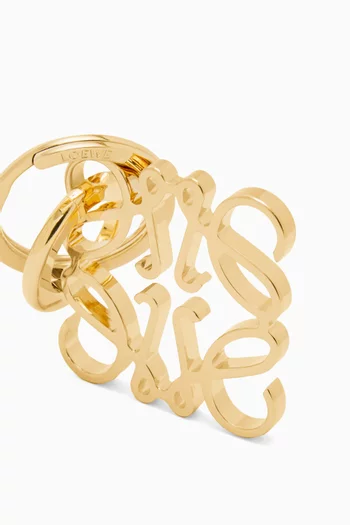 Anagram Keyring in Brass