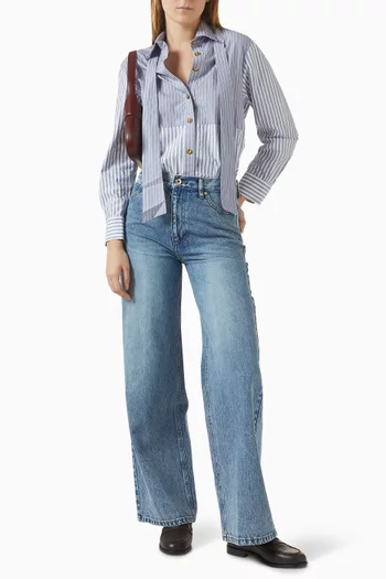 Samuel Faded Straight-leg Jeans in Denim