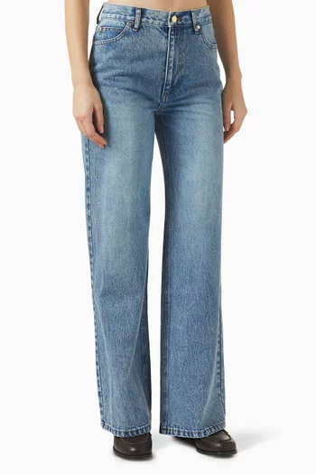 Samuel Faded Straight-leg Jeans in Denim