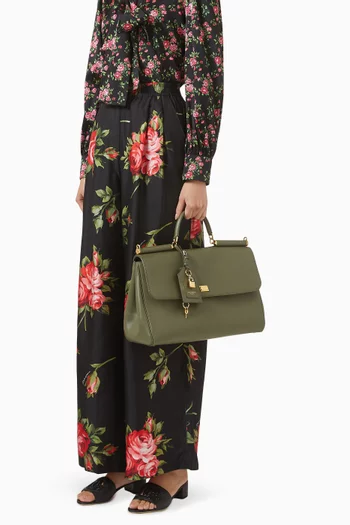 حقيبة يد ماي سيسيلي كبيرة جلد