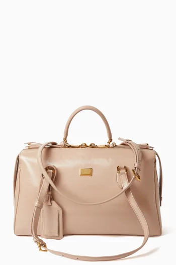 حقيبة فيتوريا بيد علوية جلد حبيبي