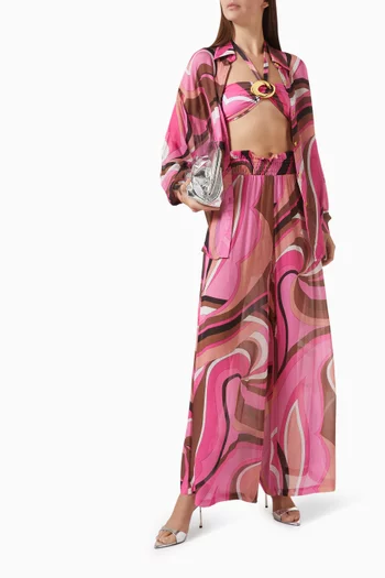 Mission Wide-leg Pants in Viscose