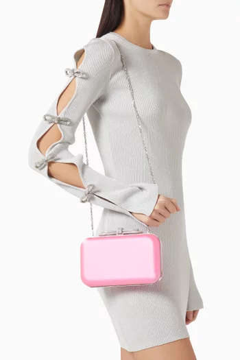 كلاتش بعقدة مزدوجة ستان جيلي