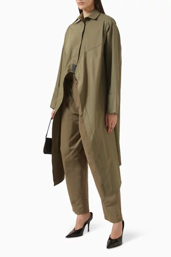 Berlin Code High-low Shirt in Cotton