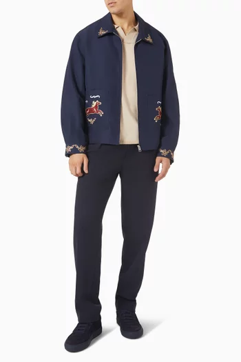 Horse Jacket in Linen-blend